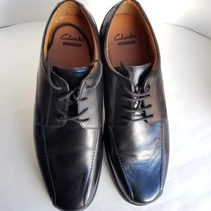 Clarks Mens Shoes Beeston Stride Black Size 9.5M
